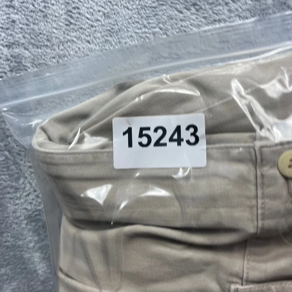 Polo Ralph Lauren Andrew Pant Mens 38x32 Tan Khaki‎ Pleated Chino Twill Trousers